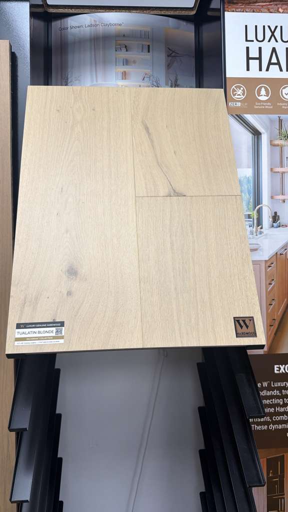 Tualatin Blonde engineered hardwood - Newark flooring store